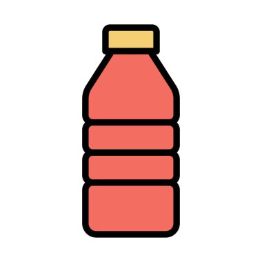 Kolayca değiştirebilen ya da düzenleyebilen şişe izole edilmiş vektör simgesini göster