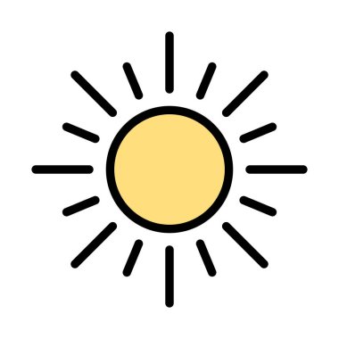 Parlak gün izole edilmiş vektör simgesi kolayca düzenleyebilir ya da değiştirebilir