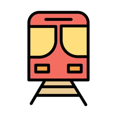 Kolayca değiştirebilen veya düzenleyebilen lokomotif izole edilmiş Vektör simgesi