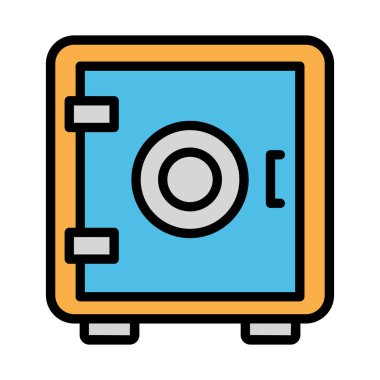 Kolayca değiştirilebilen veya düzenlenebilen güvenli vektör simgesi