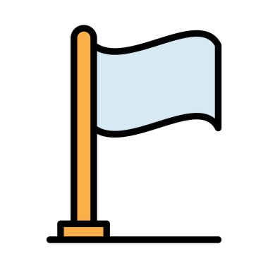 Hedef bayrak izole edilmiş Vektör simgesi kolayca düzenleyebilir ya da değiştirebilir