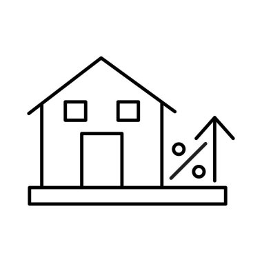 Ev projesi izole edilmiş Vektör simgesi kolayca değiştirilebilir veya düzenlenebilir