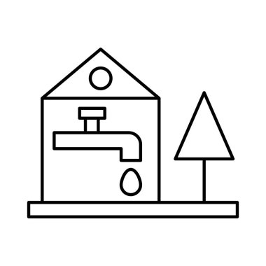 Kolayca değiştirebilen ya da düzenleyebilen Musluk İzole Vektör simgesi
