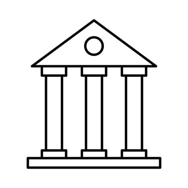 Kolayca değiştirebilen ya da düzenleyebilen Üniversite İzole Vektör simgesi