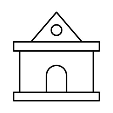 Kolayca değiştirebilen ya da düzenleyebilen Ev İzole Vektör simgesi