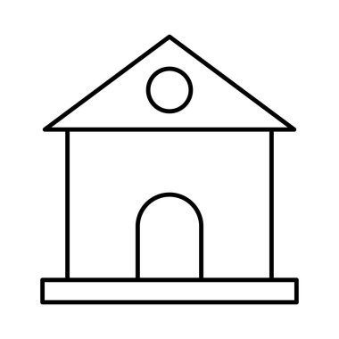Kolayca değiştirebilen ya da düzenleyebilen Ev İzole Vektör simgesi