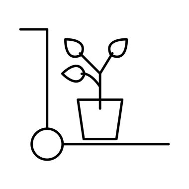 Kolayca değiştirilebilen veya düzenlenebilen izole edilmiş vektör simgesini bırakır