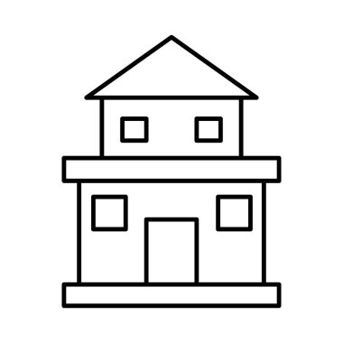 Kolayca değiştirebilen ya da düzenleyebilen Ev İzole Vektör simgesi