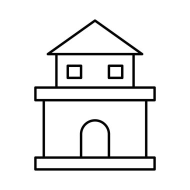 Kolayca değiştirebilen ya da düzenleyebilen Ev İzole Vektör simgesi