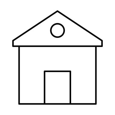 Kolayca değiştirebilen ya da düzenleyebilen Ev İzole Vektör simgesi