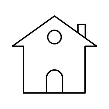 Kolayca değiştirebilen ya da düzenleyebilen ev koruması izole edilmiş Vektör simgesi