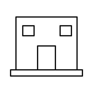 Kolayca düzenleyebilen ve düzenleyebilen ev konumu izole edilmiş Vektör simgesi