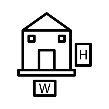 Mimari proje izole edilmiş Vektör simgesi kolayca düzenlenebilir ya da düzenlenebilir