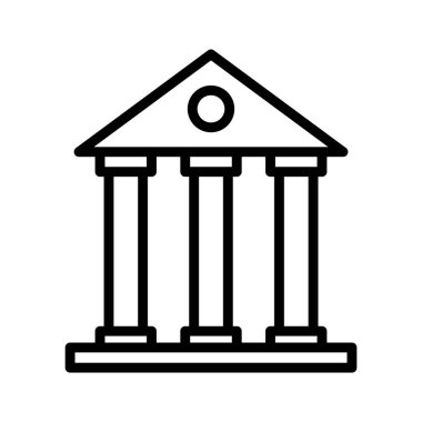 Kolayca değiştirebilen ya da düzenleyebilen Üniversite İzole Vektör simgesi