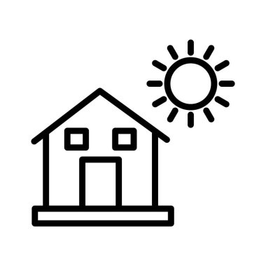 İzole edilmiş Vektör simgesini oluşturan ve kolayca düzenleyebilen güneş