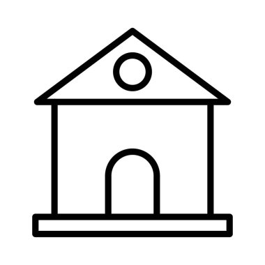 Kolayca değiştirebilen ya da düzenleyebilen Ev İzole Vektör simgesi