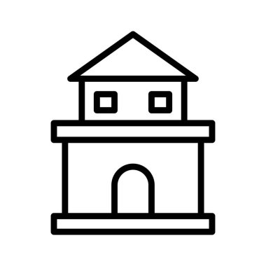 Kolayca değiştirebilen ya da düzenleyebilen Ev İzole Vektör simgesi