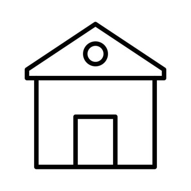 Kolayca değiştirebilen ya da düzenleyebilen Ev İzole Vektör simgesi