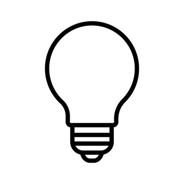Eko Ampul İzole Vektör simgesi Kolayca değiştirilebilir veya düzenlenebilir