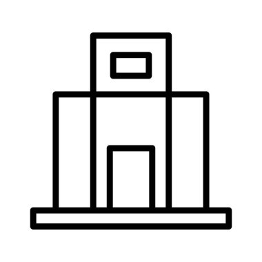 Kolayca değiştirilebilen ve düzenlenebilen uygun fiyatlı ev izole edilmiş vektör simgesi