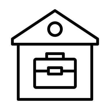 Ev portföyü izole edilmiş Vektör simgesi kolayca düzenlenebilir ya da değiştirilebilir