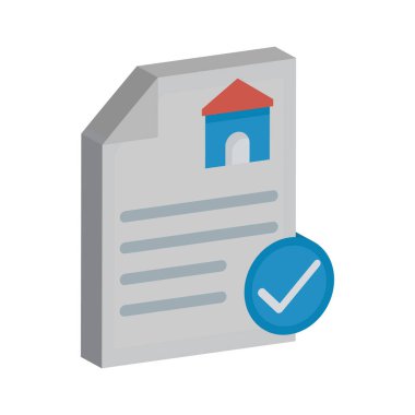 Estate sözleşmesi izole edilmiş Vektör simgesi kolayca düzenleyebilir ya da değiştirebilir