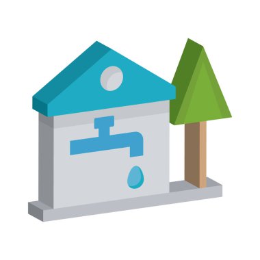 Kolayca değiştirebilen ya da düzenleyebilen Musluk İzole Vektör simgesi