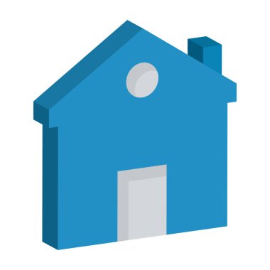 Kolayca değiştirebilen ya da düzenleyebilen ev koruması izole edilmiş Vektör simgesi