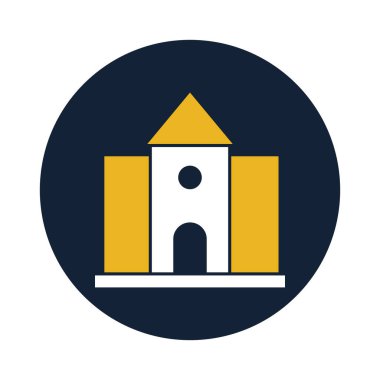 Kolayca değiştirilebilen ve düzenlenebilen uygun fiyatlı ev izole edilmiş vektör simgesi