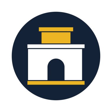 Kabin İzole Vektör simgesi Kolayca değiştirilebilir veya düzenlenebilir