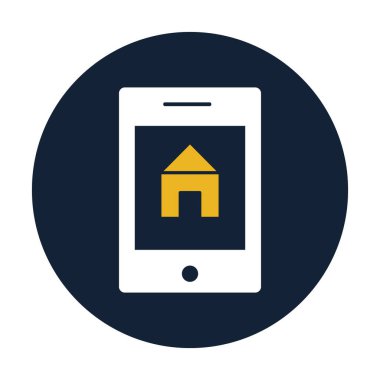 Gayri menkul uygulaması izole edilmiş Vektör simgesi kolayca düzenlenebilir ya da düzenlenebilir