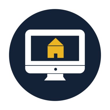 Çevrimiçi mortgage izole edilmiş vektör simgesi kolayca düzenleyebilir ya da değiştirebilir