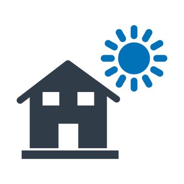 İzole edilmiş Vektör simgesini oluşturan ve kolayca düzenleyebilen güneş