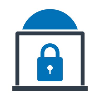 Ev izole edilmiş vektör simgesi ile kilitle. Bu simge kolayca değiştirilebilir veya düzenlenebilir