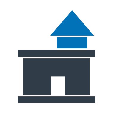 Ot Evi İzole Vektör simgesi Kolayca değiştirilebilir veya düzenlenebilir