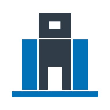 Kolayca değiştirilebilen ve düzenlenebilen uygun fiyatlı ev izole edilmiş vektör simgesi