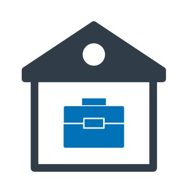 Ev portföyü izole edilmiş Vektör simgesi kolayca düzenlenebilir ya da değiştirilebilir