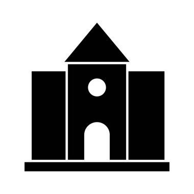 Kolayca değiştirilebilen ve düzenlenebilen uygun fiyatlı ev izole edilmiş vektör simgesi