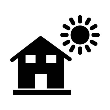 İzole edilmiş Vektör simgesini oluşturan ve kolayca düzenleyebilen güneş