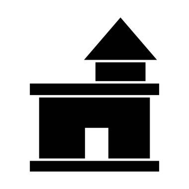 Ot Evi İzole Vektör simgesi Kolayca değiştirilebilir veya düzenlenebilir