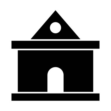 Kolayca değiştirebilen ya da düzenleyebilen Ev İzole Vektör simgesi