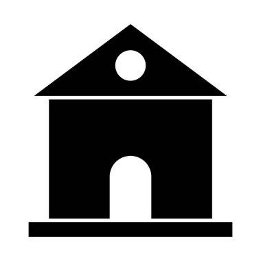 Kolayca değiştirebilen ya da düzenleyebilen Ev İzole Vektör simgesi