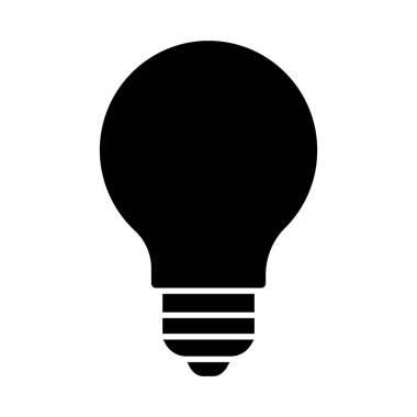 Eko Ampul İzole Vektör simgesi Kolayca değiştirilebilir veya düzenlenebilir