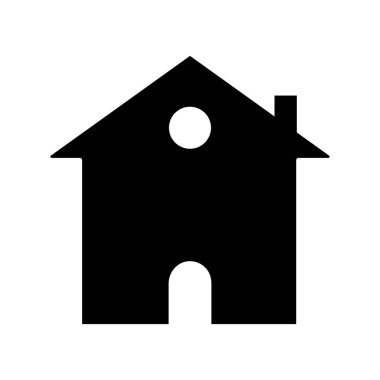 Kolayca değiştirebilen ya da düzenleyebilen ev koruması izole edilmiş Vektör simgesi