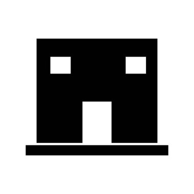 Kolayca düzenleyebilen ve düzenleyebilen ev konumu izole edilmiş Vektör simgesi