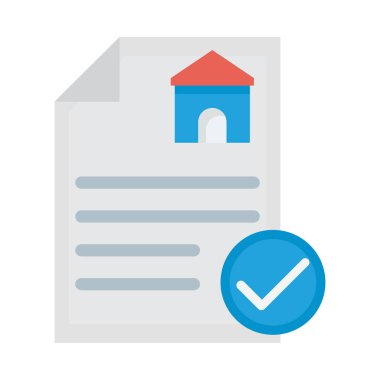 Estate sözleşmesi izole edilmiş Vektör simgesi kolayca düzenleyebilir ya da değiştirebilir