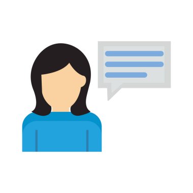 Kadın sohbeti izole vektör simgesi kolayca düzenlenebilir ya da değiştirilebilir