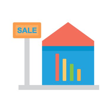 Satış için izole edilmiş vektör simgesi kolayca düzenlenebilir ya da düzenlenebilir