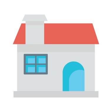 Kolayca değiştirebilen ya da düzenleyebilen Ev İzole Vektör simgesi