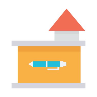 Kolayca düzenleyebilen ya da düzenleyebilen Mimari İzole Vektör simgesi